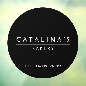 Art Deco Text Bakkerij, Café, Winkel Raamsticker (Vel 3)