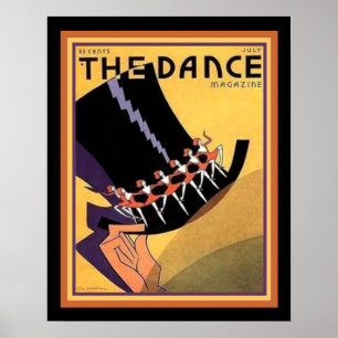 Art Deco "The Dance" Hoesje (jaren 1920) 16 x 20 Poster