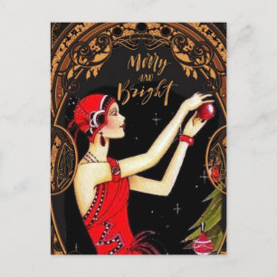 Art Deco the Halls Briefkaart