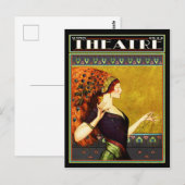 Art Deco Theater Magazine 1922 Briefkaart (Voorkant / Achterkant)