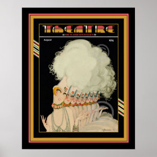 Art Deco Theater Magazine Poster 16 x 20