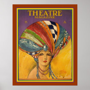 Art Deco Theater Magazine Poster 16 x 20