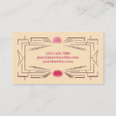 Art Deco Ticket Business Card by Elaine Leon (Dos)