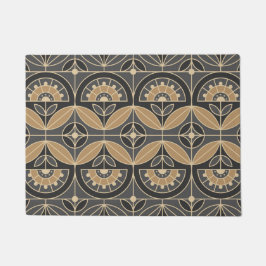 Art Deco Tile Floral 2 Deurmat