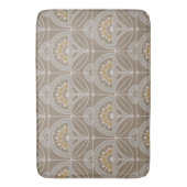 Art Deco Tile Floral (evergroene mist) Badmat (Voorkant Verticaal)