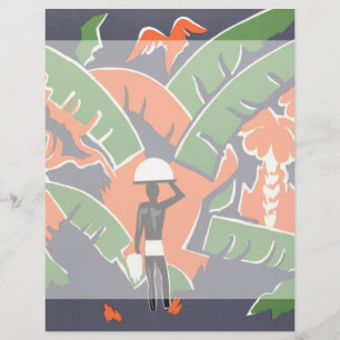  Art Deco Travel, inheems in het Afrikaanse Oerwou