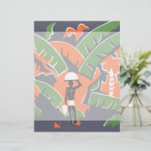  Art Deco Travel, inheems in het Afrikaanse Oerwou (Staand voorkant)