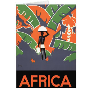  Art Deco Travel, inheems in het Afrikaanse Oerwou