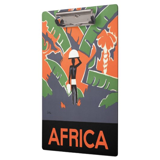 Art Deco Travel, inheems in het Afrikaanse Oerwou Klembord (Links)