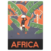  Art Deco Travel, inheems in het Afrikaanse Oerwou Klembord (Achterkant)