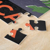  Art Deco Travel, inheems in het Afrikaanse Oerwou Legpuzzel (Zijkant)