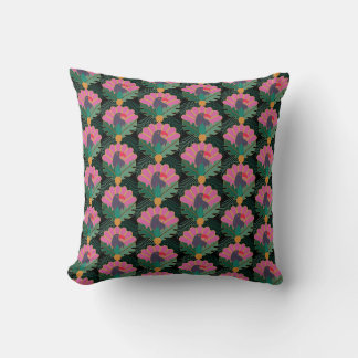 Art Deco Tropical Toucans & Ananas Kussen