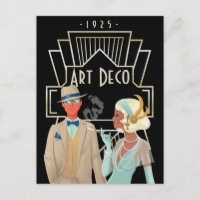 Art Deco Twenties Era Glam Paar