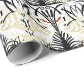 Art Deco Two Swans Cadeaupapier (Rol Hoek)