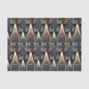 Art Deco UFO Weefselpapier Tissuepapier