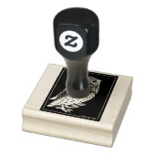 art deco uilen 	rubberstempel (Stempel)