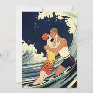 Art Deco uit het verleden, Geliefden kussen op het