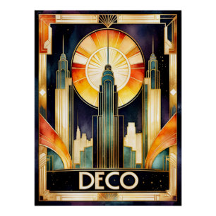 Art Deco Urban Poster Perfect Poster