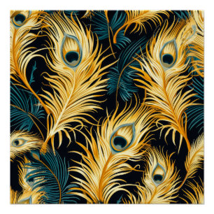 Art Deco Veer Patroon Perfect Poster