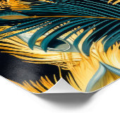 Art Deco Veer Patroon Perfect Poster (Hoek)