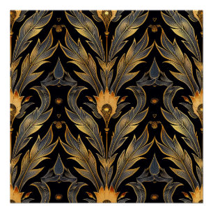 Art Deco Veer Patroon Perfect Poster