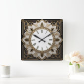 Art Deco-ventiel Vierkante Klok (Huis)