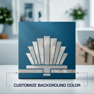 Art Deco Ventilator geometrische vorm - Achtergron Tegeltje