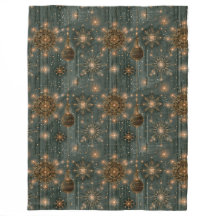 Art Deco Vergulde Kerstnacht Gloed