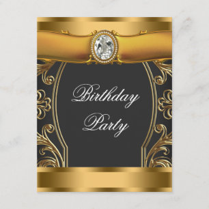 Art Deco verjaardagsfeestje Kaart