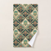 Art Déco Vert Émeraude (Serviette à main)