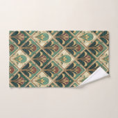 Art Déco Vert Émeraude (Serviette à main)