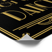 Art Deco Vertrouw me dat je een feestje kunt danse Poster (Hoek)