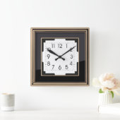 Art Deco Vierkante Klok (Huis)