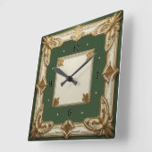 Art Deco Vierkante Klok (Hoek)