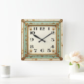 Art Deco Vierkante Klok (Huis)