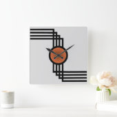 Art Deco Vierkante Klok (Huis)