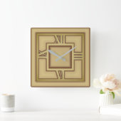 Art Deco Vierkante Klok (Huis)