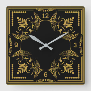 Art Deco Vierkante Klok