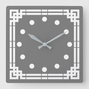 Art Deco Vierkante Klok