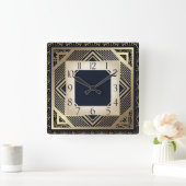 Art Deco Vierkante Klok (Huis)