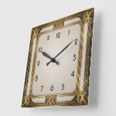 Art Deco Vierkante Klok (Hoek)