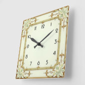 Art Deco Vierkante Klok (Hoek)