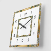 Art Deco Vierkante Klok (Hoek)