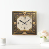 Art Deco Vierkante Klok (Huis)