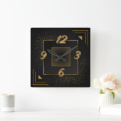 Art deco vierkante klok (Huis)