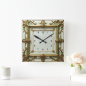 Art Deco Vierkante Klok (Huis)