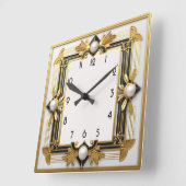 Art Deco Vierkante Klok (Hoek)