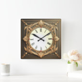 Art Deco Vierkante Klok (Huis)