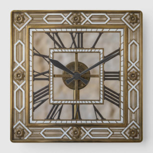 Art Deco Vierkante Klok
