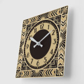 Art Deco Vierkante Klok (Hoek)